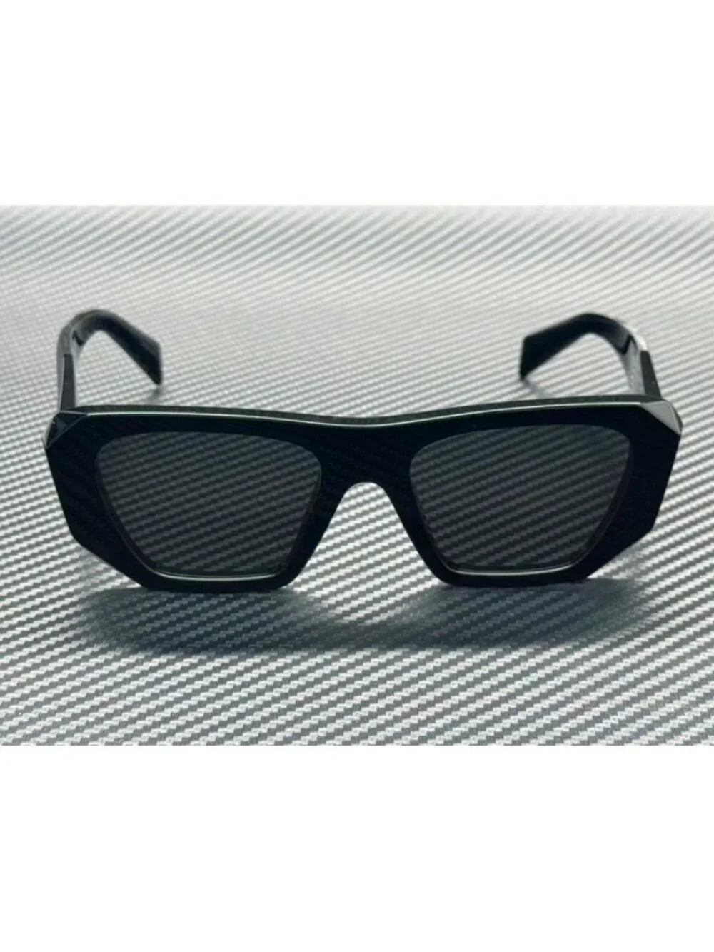 New PRADA Women Black Sunglasses 53-19-145